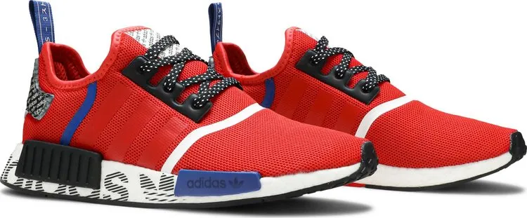 Adidas NMD_R1 'Active Red Black' sneakers, red