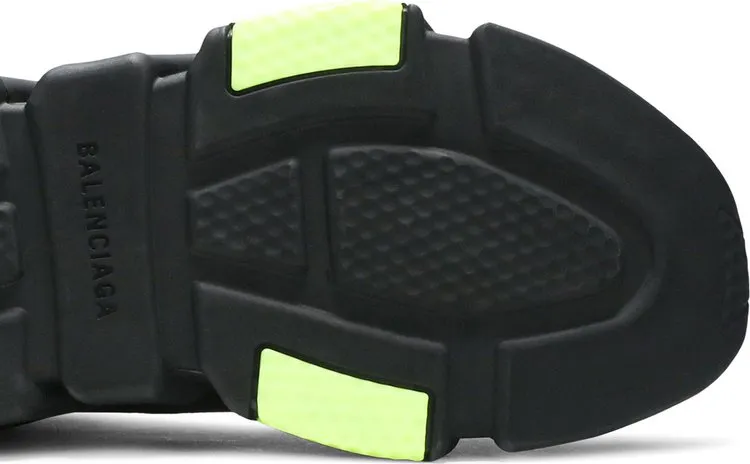Balenciaga Speed Trainer Clear Sole - Black Yellow Fluo