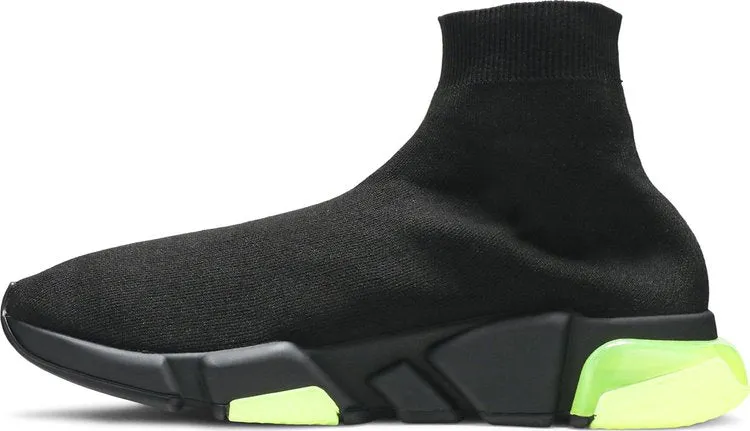 Balenciaga Speed Trainer Clear Sole - Black Yellow Fluo