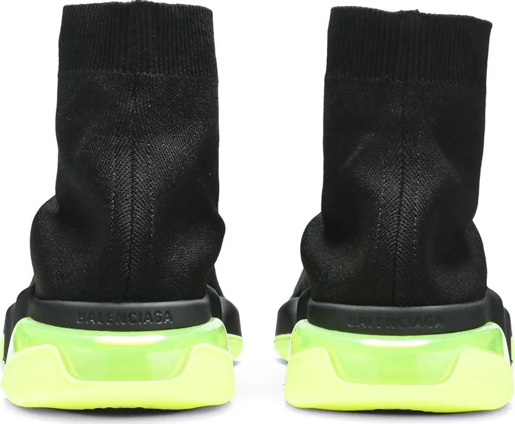 Balenciaga Speed Trainer Clear Sole - Black Yellow Fluo