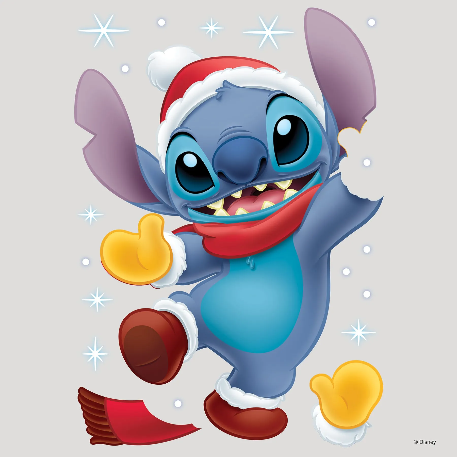 Disney Santa Stitch Wall Decals