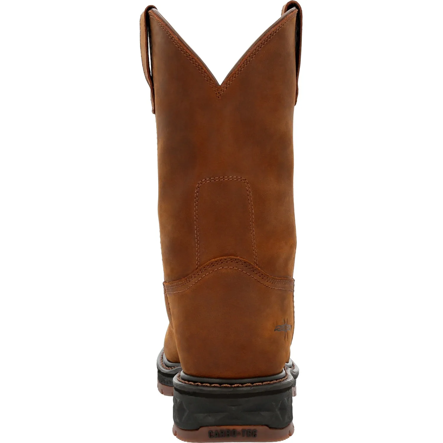 Georgia Mens Carbo-Tec LT Pull On Brown Leather Unlined Work Boots