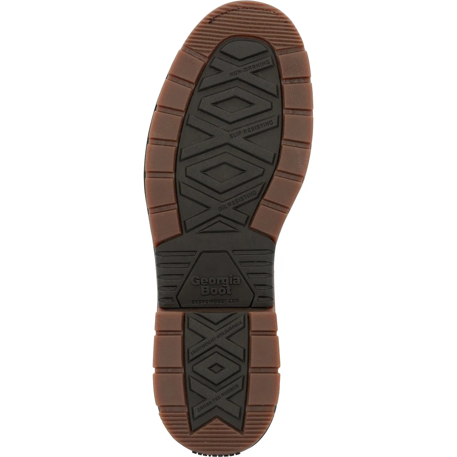 Georgia Mens Carbo-Tec LT Pull On Brown Leather Unlined Work Boots