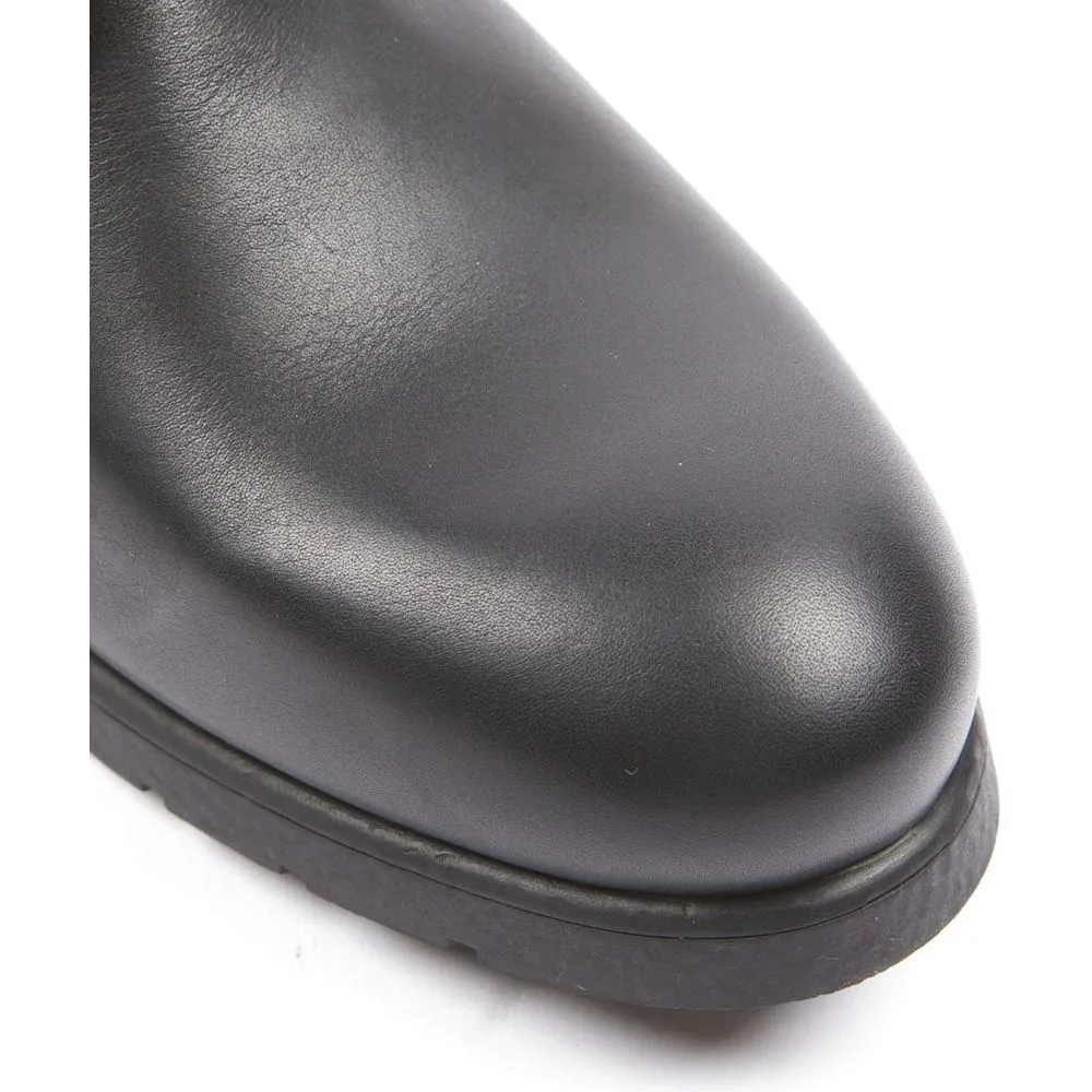 Helstons City Leather Boots Aniline Black