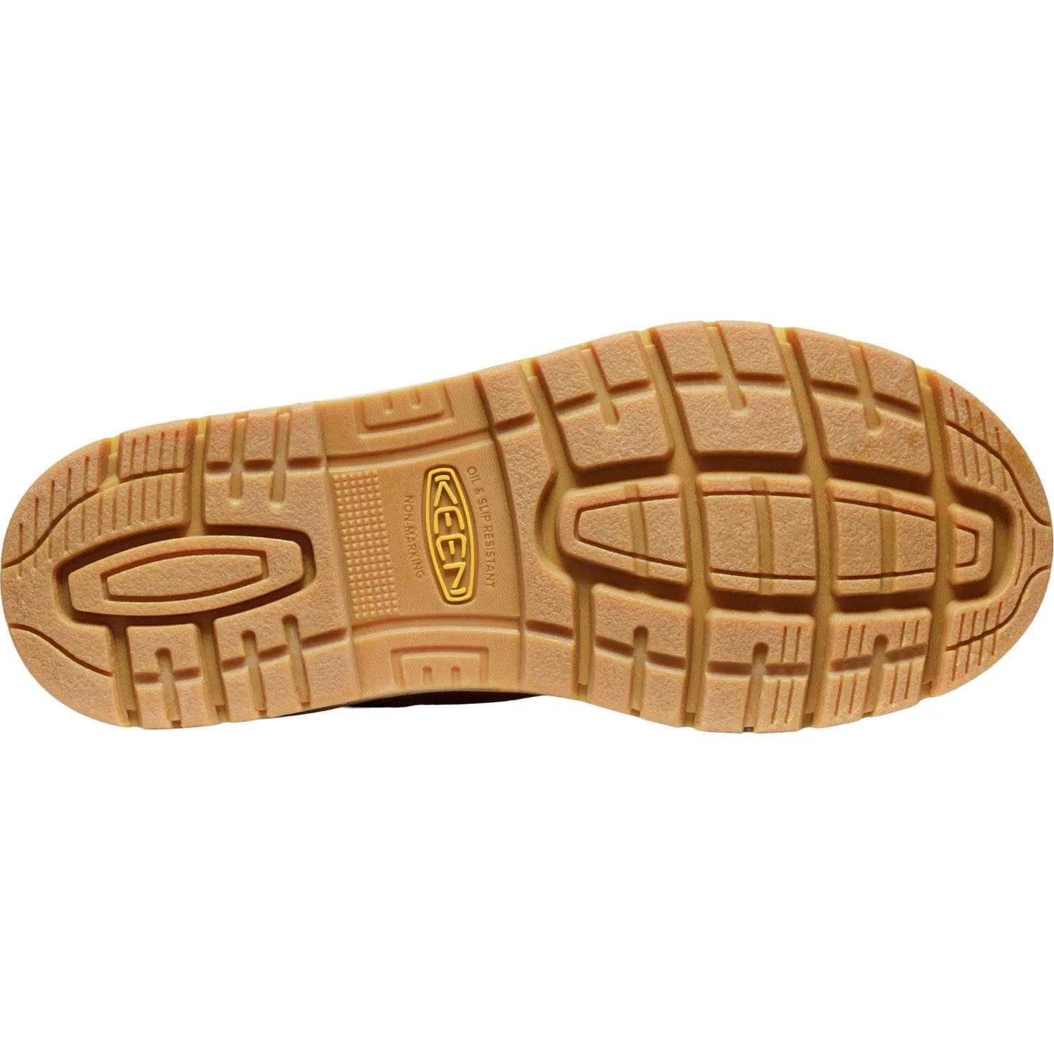Keen Utility Mens San Jose 90 Degree 6in WP Bistre/Gum Leather Work Boots
