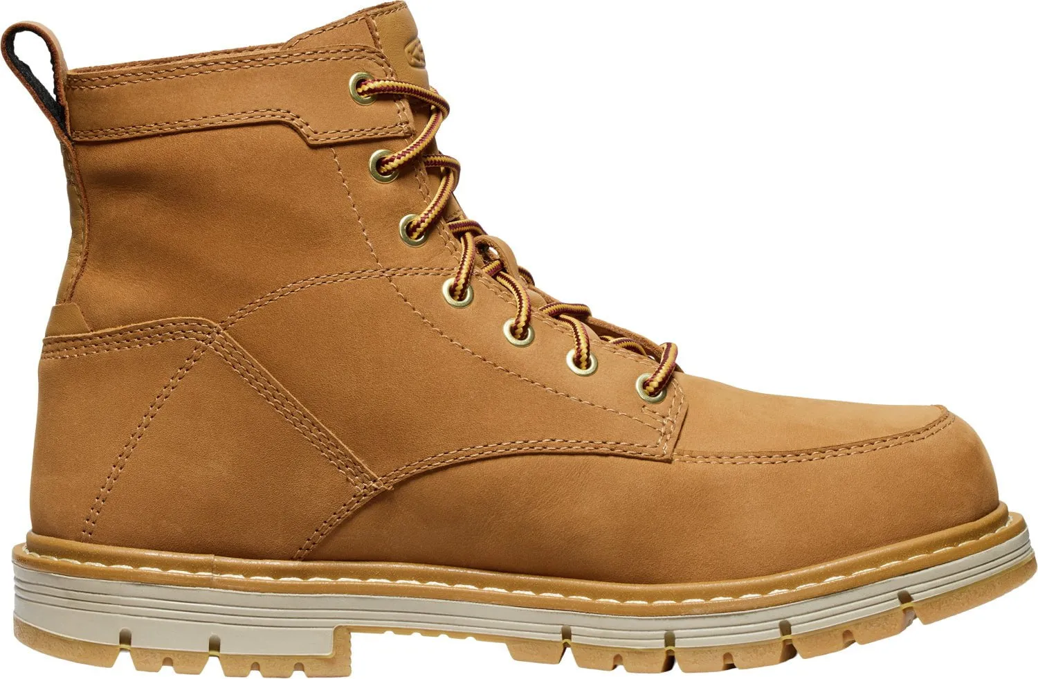 Keen Utility Mens San Jose 90 Degree 6in WP Bistre/Gum Leather Work Boots