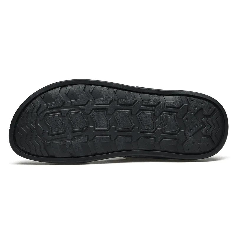 kkboxly kkboxly Men Microfiber Leather Two-Ways Breathable Soft Non-Slip Casual Outdoor Sandals