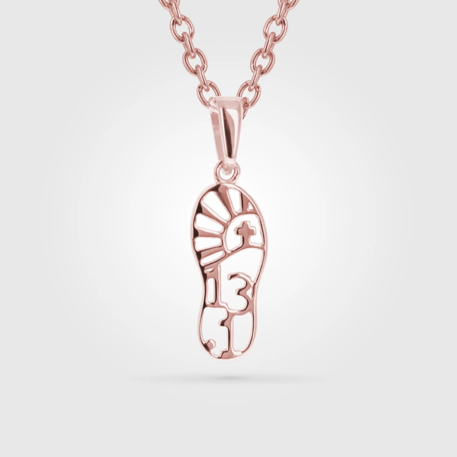 Mini Half Marathon Necklace | 13.1 Mile Running | Gold