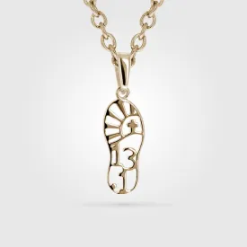 Mini Half Marathon Necklace | 13.1 Mile Running | Gold