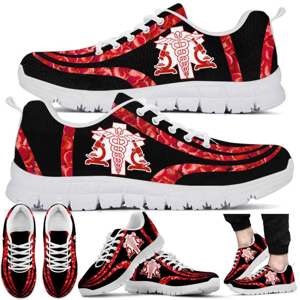 Nurse Sneaker, Med Tech Microscope Hematology Line Sneakers, Best Shoes For Nurses
