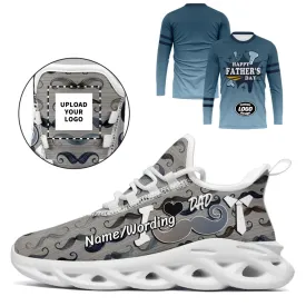 Personalized Special Combo for Father's Day, Custom Long-Sleeves and Shoes for Dad's Gift, Best Love Gift