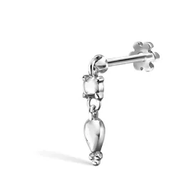 Single Tassel Piercing Charm Earring by Maria Tash in 14K White Gold
