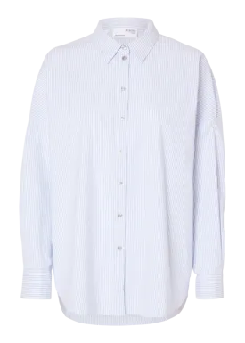 SLFNOVA LS OXFORD SHIRT NOOS | BRIGHT WHITE