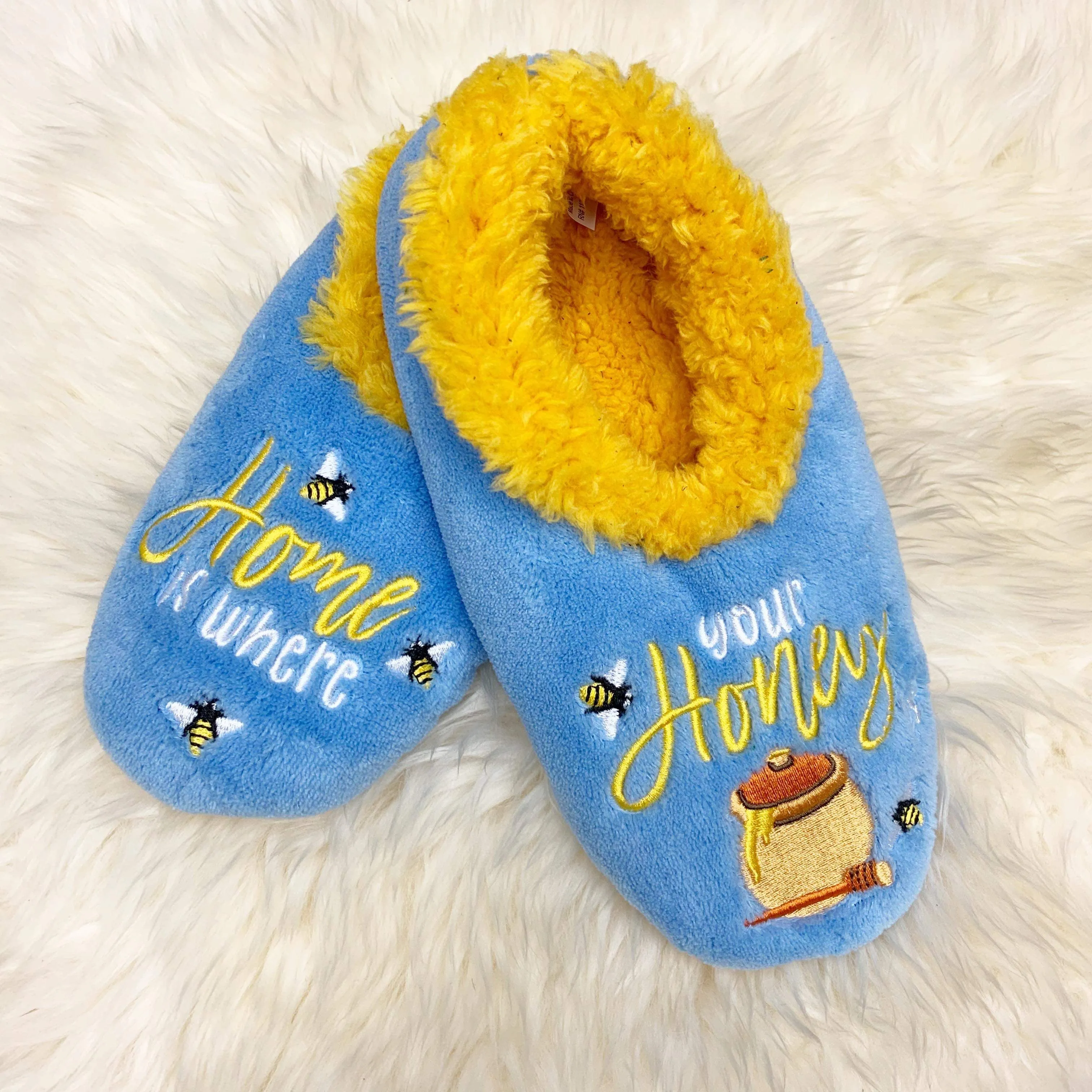 Snoozies! Slippers - Home is Where Your Honey Is