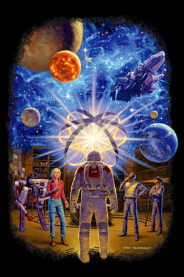 Starfield Secrets of the Universe by Greg Hildebrandt Tee