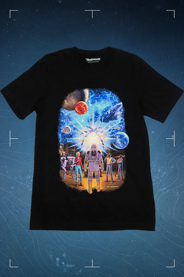 Starfield Secrets of the Universe by Greg Hildebrandt Tee