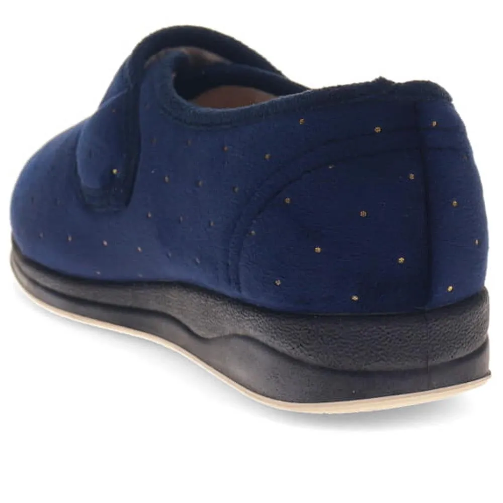 Touch-Fasten Velour Slippers - LEANNA / 325 942