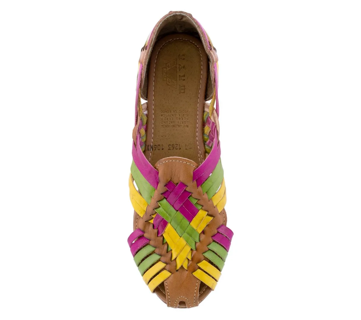 Womens 106F Rainbow Authentic Huaraches Real Leather Sandals