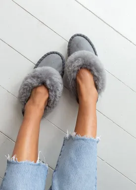 Women's Sheepskin Mules – Soft Grey